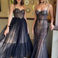 Black Fashion Sexy Sweetheart Neck Lace Long Slim Ball Gown Evening Dress Party Dress nv3035