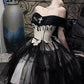 Robe longue rétro style nouvelle robe d'anniversaire magnifique NV6498