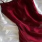 Burgunderrotes, modisches Spaghettiträger-Abendkleid mit langen Ärmeln und Meerjungfrau-Ausschnitt aus Tüll, langes Ballkleid, Partykleid, nv3574