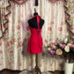 Rotes funkelndes Fee-Elegantes zartes Perlen-Schmetterlings-Kurzes Chiffon-Tüll-Heimkehrkleid-Abschlussballkleid-Abendkleid-Partykleid-Abschlussballkleid nv4014