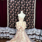 Rosa florales elegantes langes Tüll-Satin-Ballkleid-Abendkleid Quinceanera-Kleid NV4642