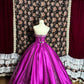 Robe de soirée longue et élégante à paillettes violettes et perles, longueur au sol, nv4177