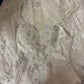 White Vintage Elegant Exquisite Beaded Lace Long Tulle Mermaid Slim Floor-Length Ball Gown Evening Gown Party Dress Wedding Dress nv4122