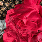 Rotes langes Satin-Ballkleid-Abendkleid Quinceanera-Kleid NV4644