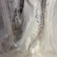 Robe de soirée longue en tulle blanc, magnifique et délicate, avec des appliques florales, traîne au sol, robe de mariée nv4016