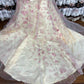 Rosa florales elegantes langes Tüll-Satin-Ballkleid-Abendkleid Quinceanera-Kleid NV4642