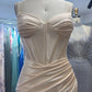 New fashionable long satin slim-fit evening dress, bridesmaid dress, graduation dress NV6636
