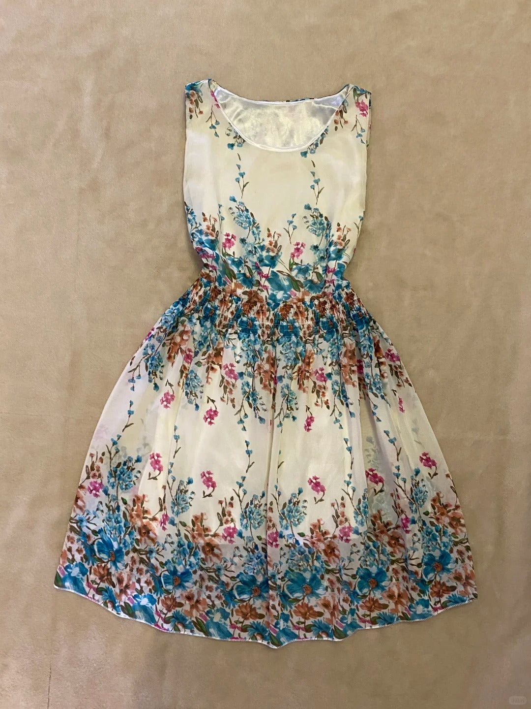 Robe de soirée courte en mousseline de soie, style cour française, motif floral, robe d'anniversaire, nv5161