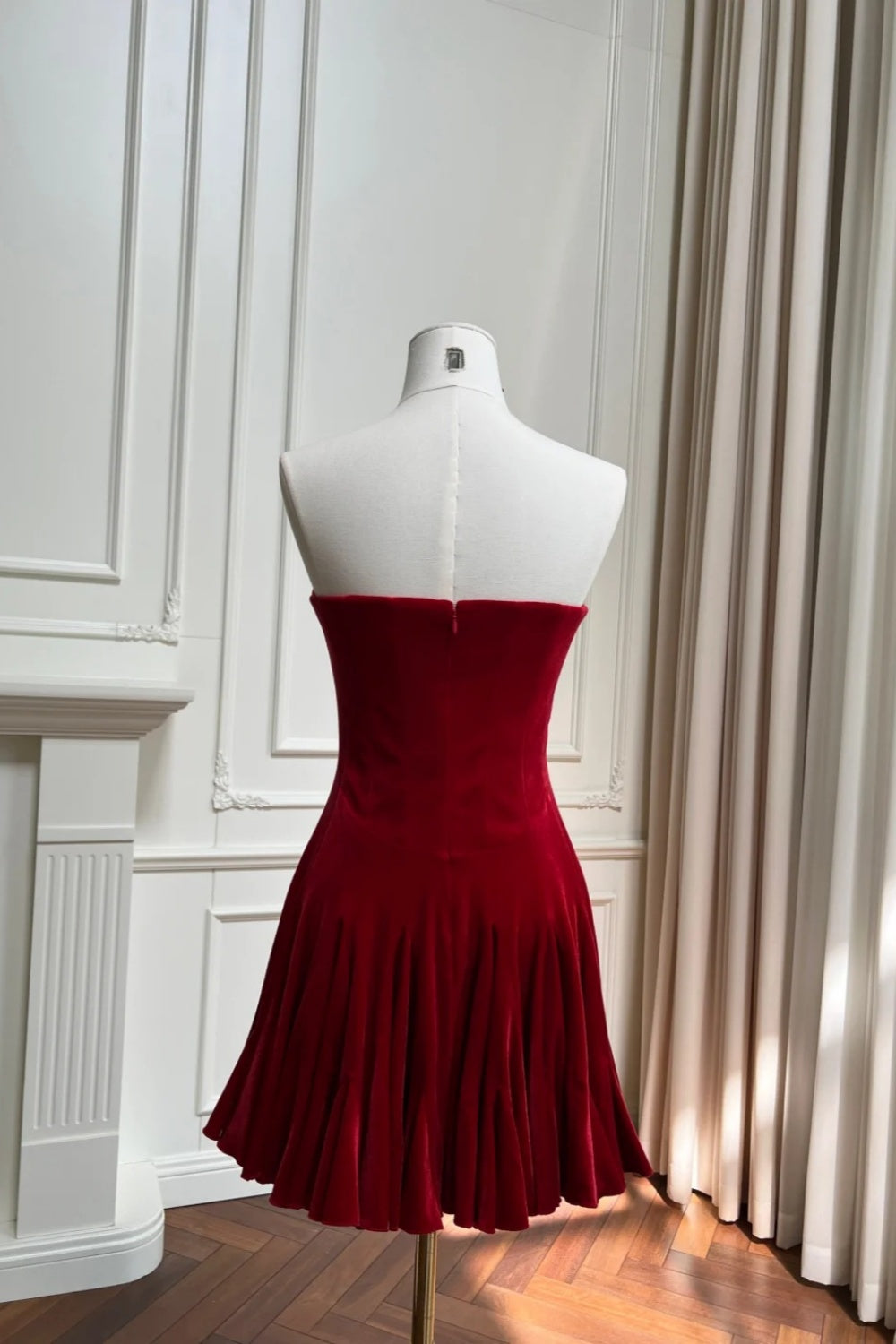 NiceVestidos-_NV Robe courte rouge d'anniversaire, robe de bal formelle NV5944