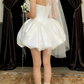 Short satin back to school dress, birthday dress, party dress NV6765