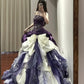 NiceVestidos - Robe de bal longue en satin et tulle violet, style princesse vintage, exquise, perlée, pour 16e anniversaire, NV5665