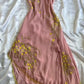 Rosa Stickerei Partykleid Vintage Ballkleid Abendkleid Neue Abendkleider nv5350