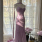 Robe de soirée longue en tulle et paillettes, luxueuse et élégante, style sirène, avec perles et bretelles spaghetti, robe de bal, robe de remise de diplôme, robe de soirée, nv4031