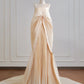 Off-White Fashion Lazy Langes Satin Ballkleid Abendkleid nv4944