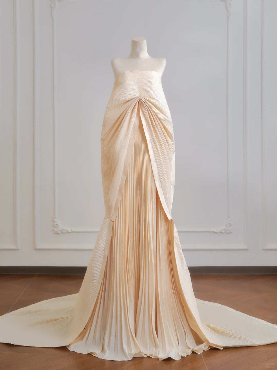 Off-White Fashion Lazy Langes Satin Ballkleid Abendkleid nv4944