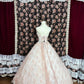 Robe de bal rose vintage à fleurs et perles, coupe trapèze, longue en tulle, épaules dénudées, robe de soirée nv4219