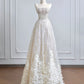 Robe de soirée longue blanche brillante et magnifique en tulle et dentelle perlée, robe de bal à paillettes, robe de remise de diplôme nv5106