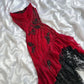 Rot Chiffon Formales Kleid Neu Kommen Partykleid Abendkleid nv5361