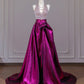 Robe de bal longue violette scintillante et perlée, longueur au sol, nv4967