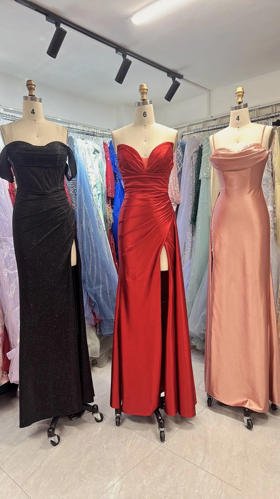 Neues, modisches, langes, figurbetontes Satin-Abendkleid, Brautjungfernkleid, Abschlusskleid NV6639