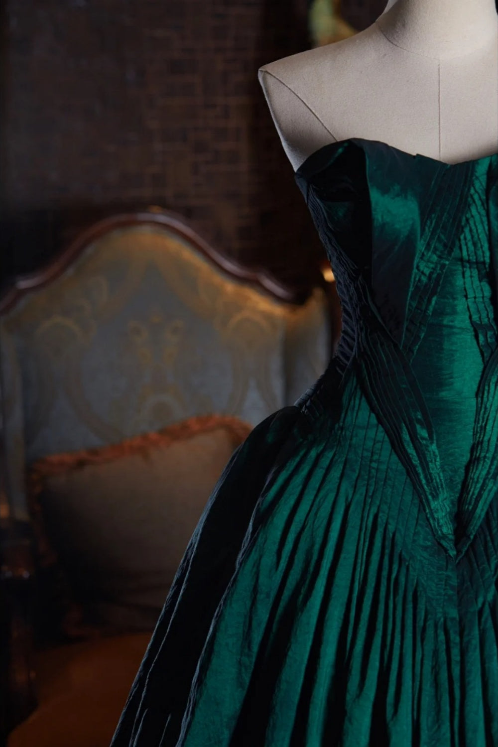 Grünes, elegantes, langes Abendkleid NV6540