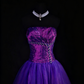 NiceVestidos – Vintage-Lila, zarte Perlen, langes Ballkleid aus Satin-Tüll, Abschlusskleid NV5861