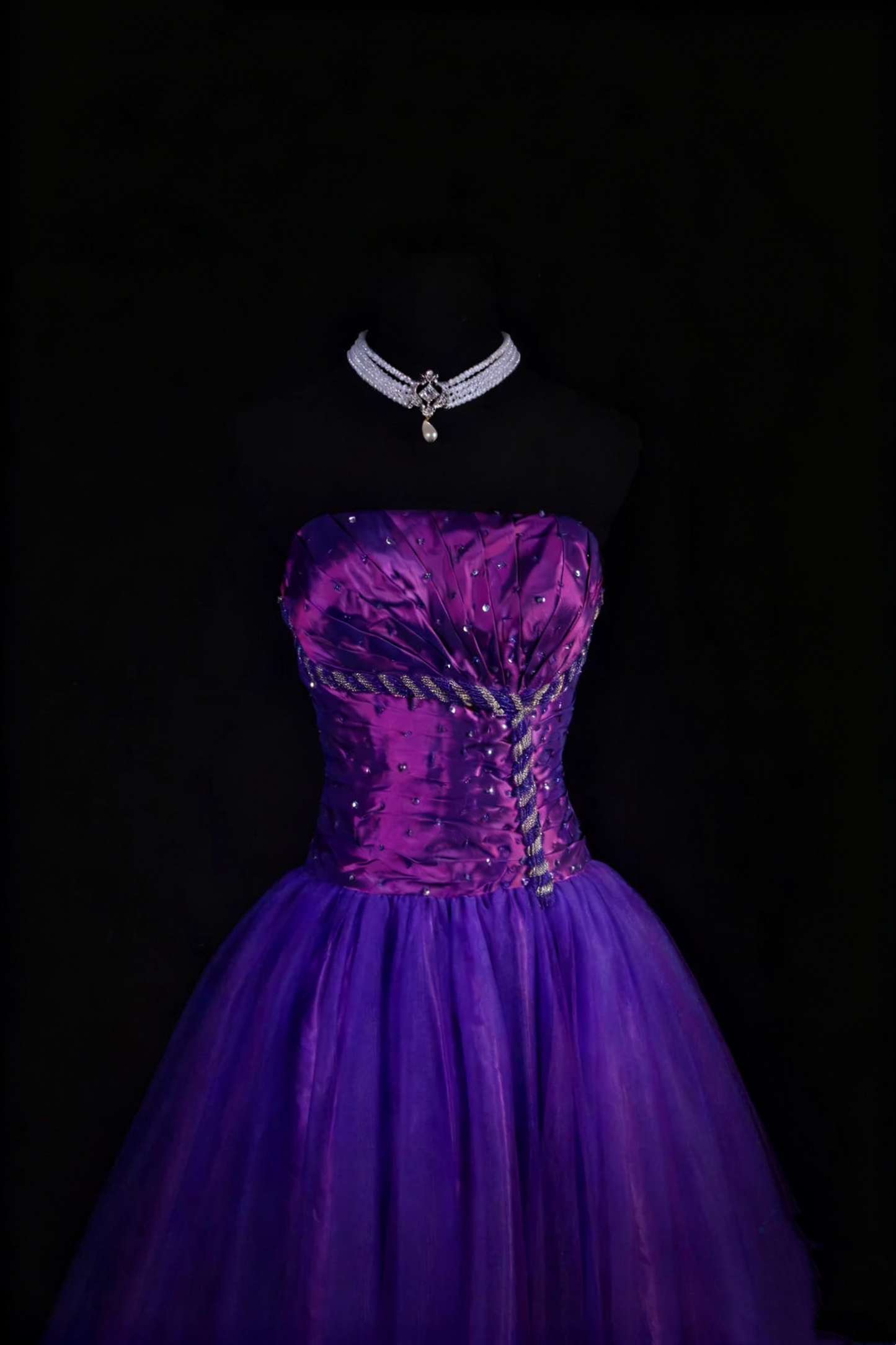 NiceVestidos – Vintage-Lila, zarte Perlen, langes Ballkleid aus Satin-Tüll, Abschlusskleid NV5861