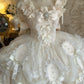 NiceVestidos - Robe de princesse vintage en tulle blanc avec nœud, robe de soirée d'anniversaire, nv5531