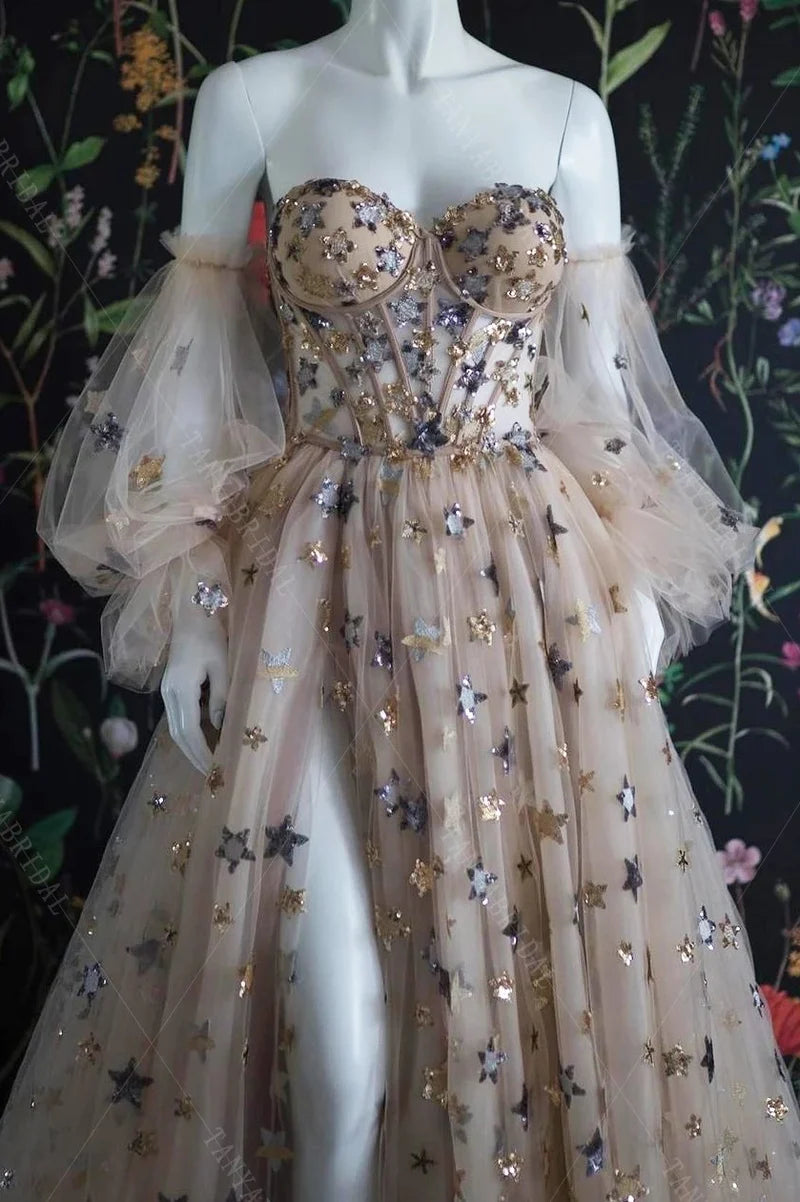 Licht farbe exquisite elegante mode lange tüll ballkleid abendkleid nv118