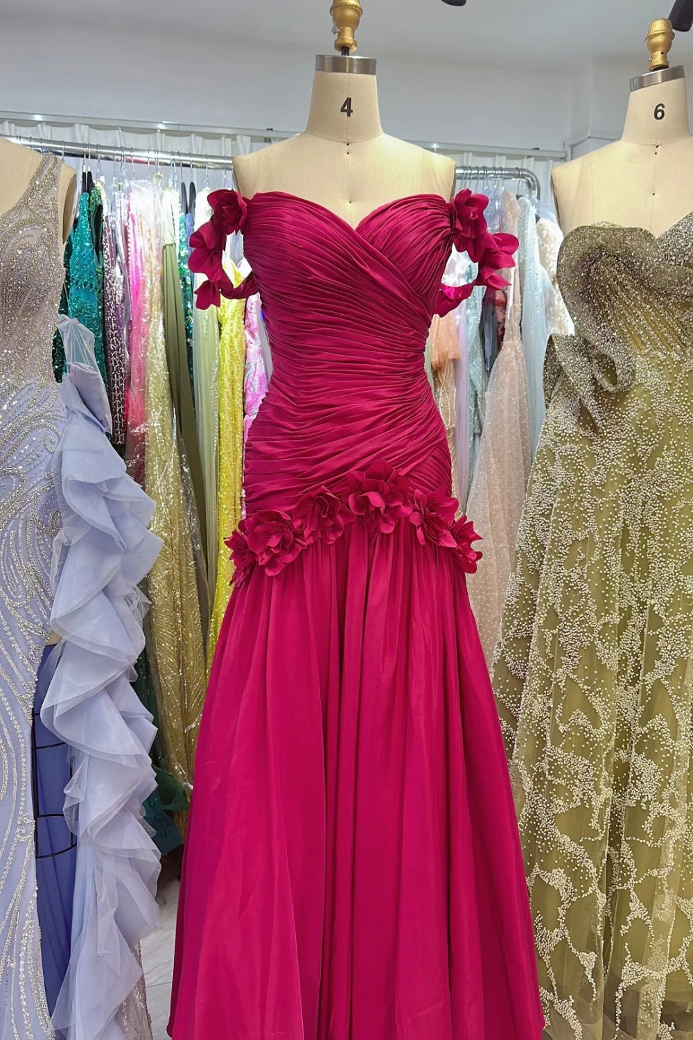 Neues, modisches, langes, figurbetontes Satin-Abendkleid, Brautjungfernkleid, Abschlusskleid NV6635
