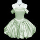 Robe courte en satin tendance pour anniversaire et bal de promo NV6599