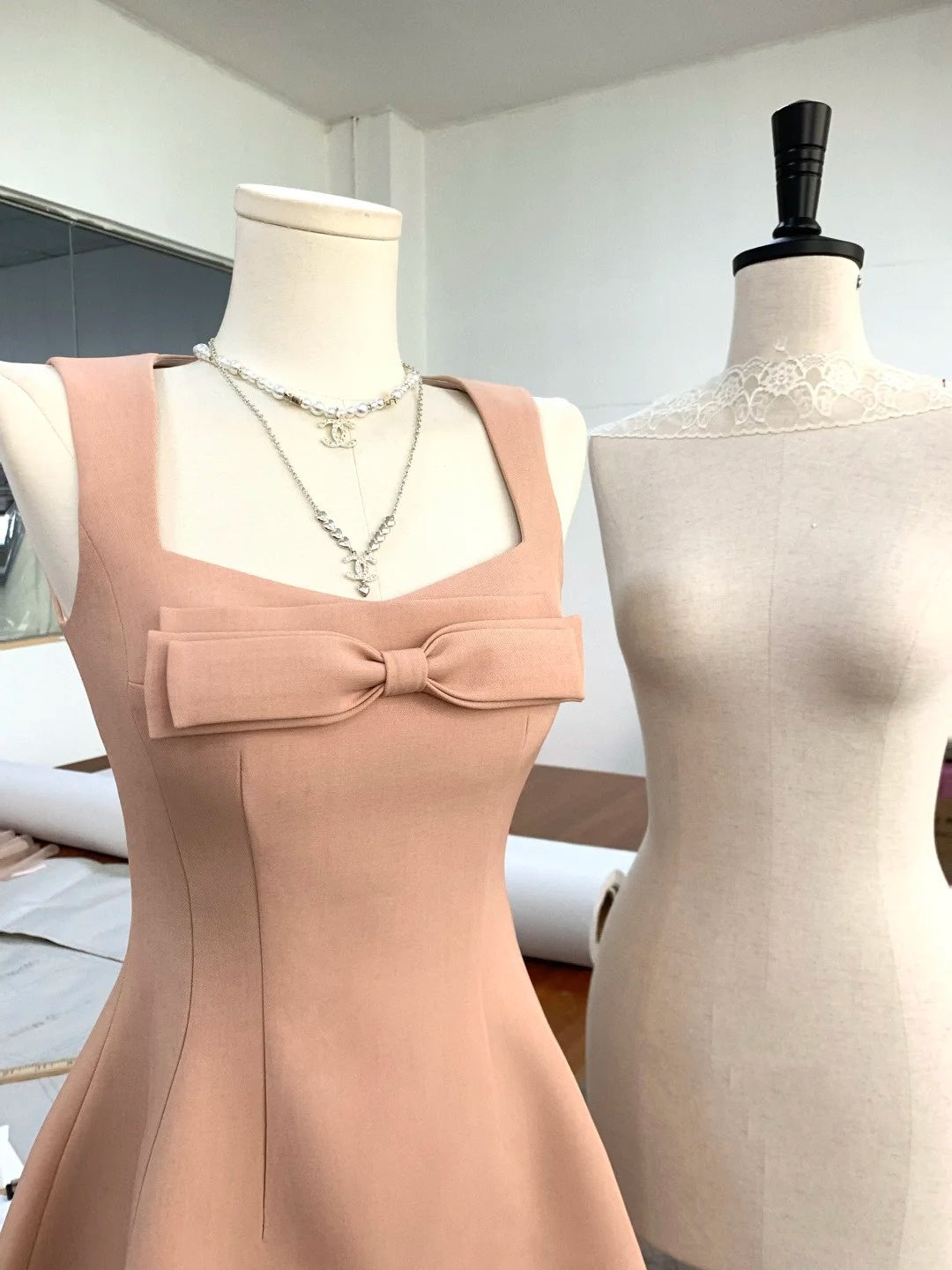 Robe de bal courte rouge/rose/blanche à nœud papillon, robe de soirée, robe d'anniversaire, nv4514