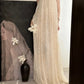 Elfenbeinweiß, wunderschön, exquisite Perlen, langes, bodenlanges Tüll-Ballkleid mit Pailletten, Abendkleid, Geburtstags-, Urlaubs- und Partykleid, nv4070