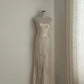 Weißes elegantes Vintage-Mode-romantisches langes bodenlanges Chiffon-Ballkleid-Abendkleid Geburtstags-/Urlaubs-/Hochzeitskleid-Abschlussballkleid nv4073
