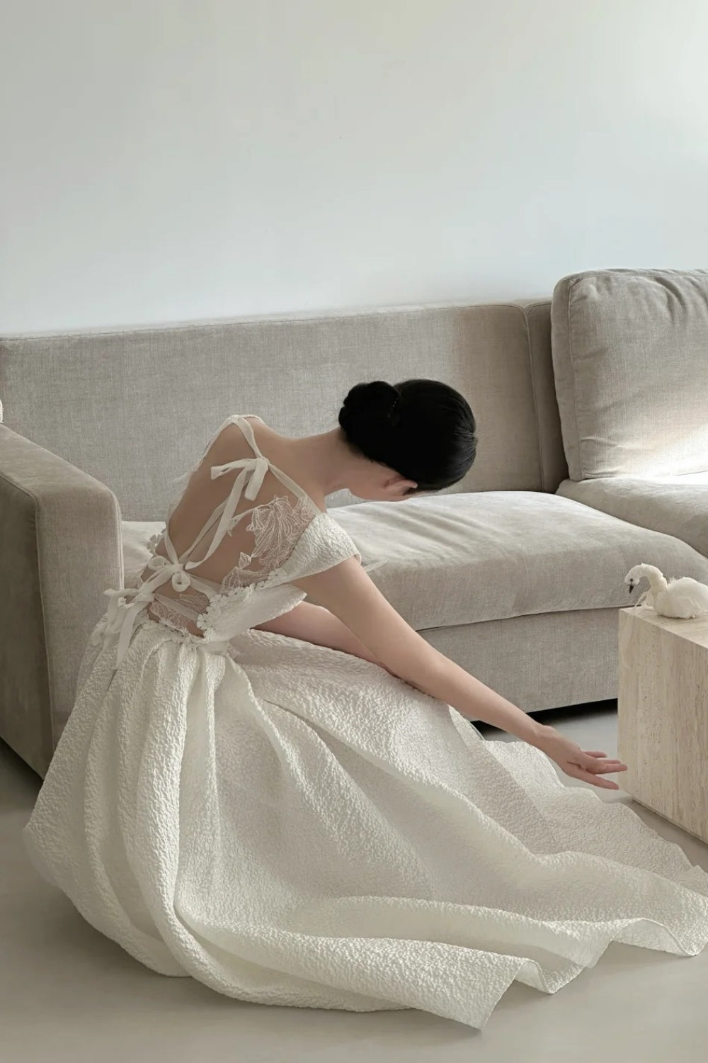 Weißes langes Feenkleid NV6664