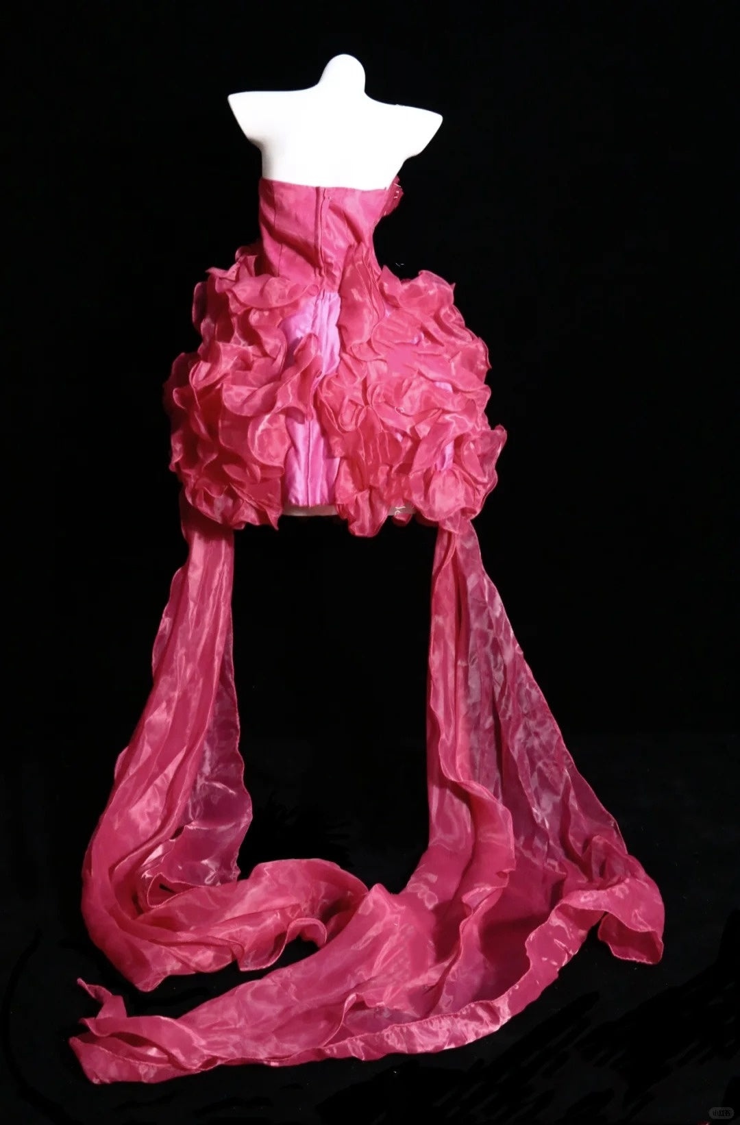 Robe de soirée courte en tulle rose tendance et unique, robe de banquet, robe de fête d'anniversaire, robe de soirée nv4566
