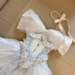 Exquisites kurzes Chiffon-Heimkehrkleid, Geburtstagspartykleid, NV5306