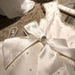 Robe de bal blanche à perles, robe de soirée, robe d'anniversaire, robe de soirée, nv4443