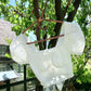White sweet long chiffon homecoming dress birthday party dress two piece suit nv4939
