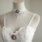 Robe de soirée longue en dentelle blanche, style princesse rétro, simple et mignonne, avec broderie de fleurs, robe de bal, robe de demoiselle d'honneur, nv4694