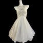 Weißes, stilvolles, plissiertes, kurzes Chiffon-Heimkehrkleid mit Perlenbesatz für Geburtstage, NV5222