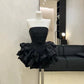 Schwarzes, modisches Homecoming-Kleid, kurzes Tutu, Geburtstagspartykleid, NV4360