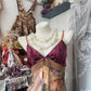 Homecoming-Kleid, Retro-Blumenmuster, mittellanges Chiffon-Ballkleid, NV5425