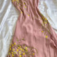 Rosa Stickerei Partykleid Vintage Ballkleid Abendkleid Neue Abendkleider nv5350