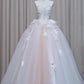 NiceVestidos-_Elegant and delicate pink floral long ball gown/princess dress NV5989