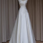 NiceVestidos – Elegantes langes Ballkleid mit zarter weißer Perlenstickerei, Abendkleid NV5992