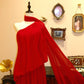 NiceVestidos – Romantisches Chiffonkleid im Stil des roten Teppichs, langes Festkleid mit einer Schulter und fließenden Ärmeln, NV5822