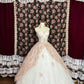 Robe de bal rose vintage à fleurs et perles, coupe trapèze, longue en tulle, épaules dénudées, robe de soirée nv4219