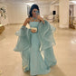Blaues Luxus-Meerjungfrauen-Abendkleid mit Perlenbesatz, Geburtstagskleid, Ballkleid, NV2019