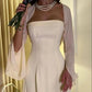 Schlichtes langes elegantes Abendkleid Ballkleid nv2031